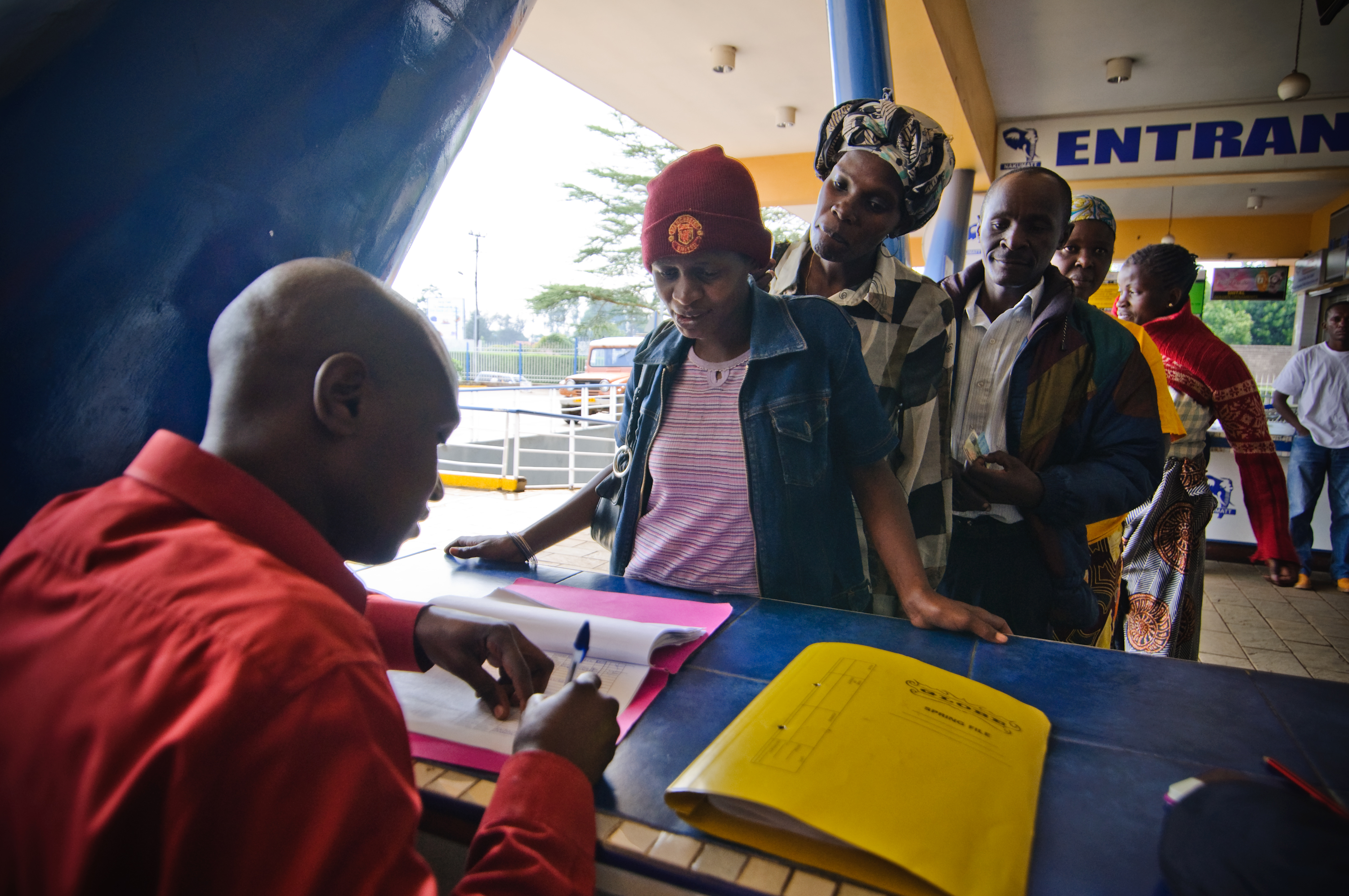 Photo: Tim Freccia/CARE Distribution of the food vouchers to more than 1,200 families in Kibera.
