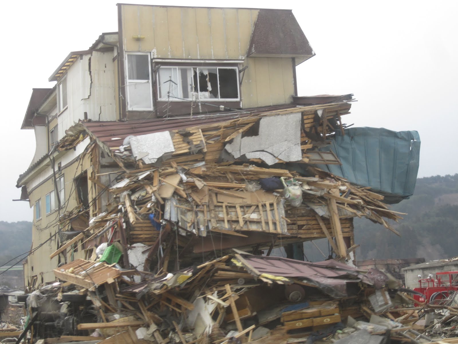Destroyed house in Yamada city. Photo CARE-Futaba Kaiharazuka