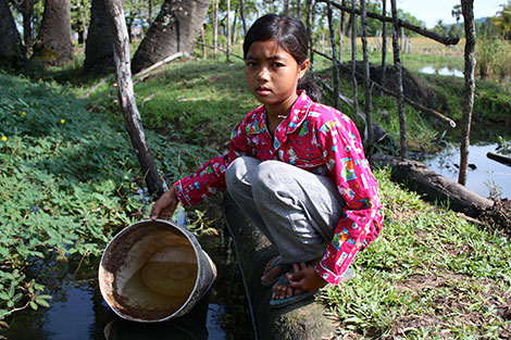 Getting an education is vital to helping Bopha lift herself, and her family, out of poverty – but first she needs to be relieved of the burden of doing all the house work.