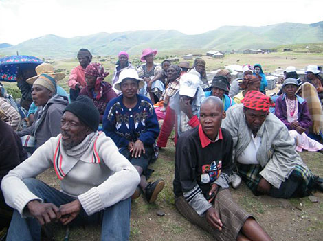 More than 725,000 people in Lesotho - over one third of the population - are short of food.