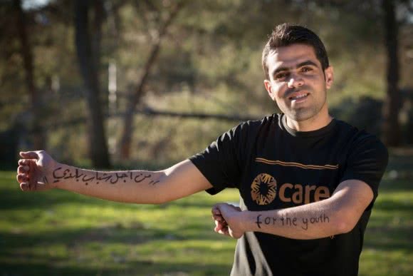 Omar and his reason to run from the Dead to the Red Sea. ©CARE/Wolfgang Gressmann