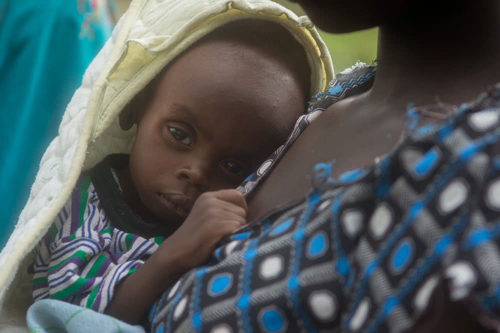 Baby in South Sudan