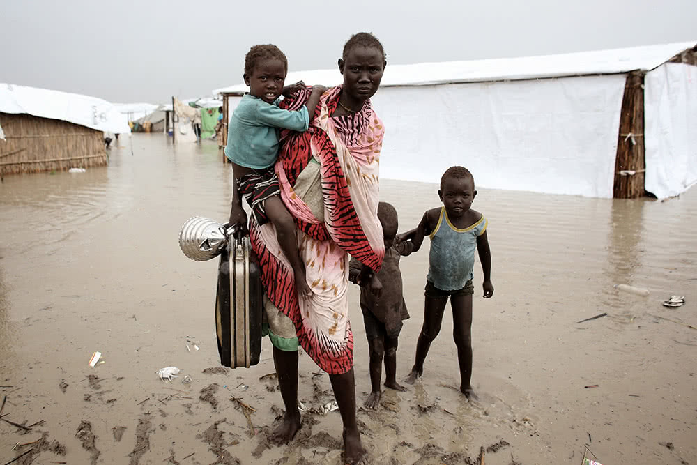 Family in South Sudan