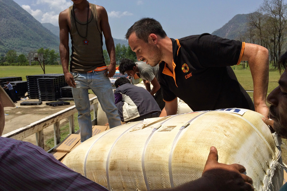 CARE's emergency supplies reach survivors of the Nepal Earthquake