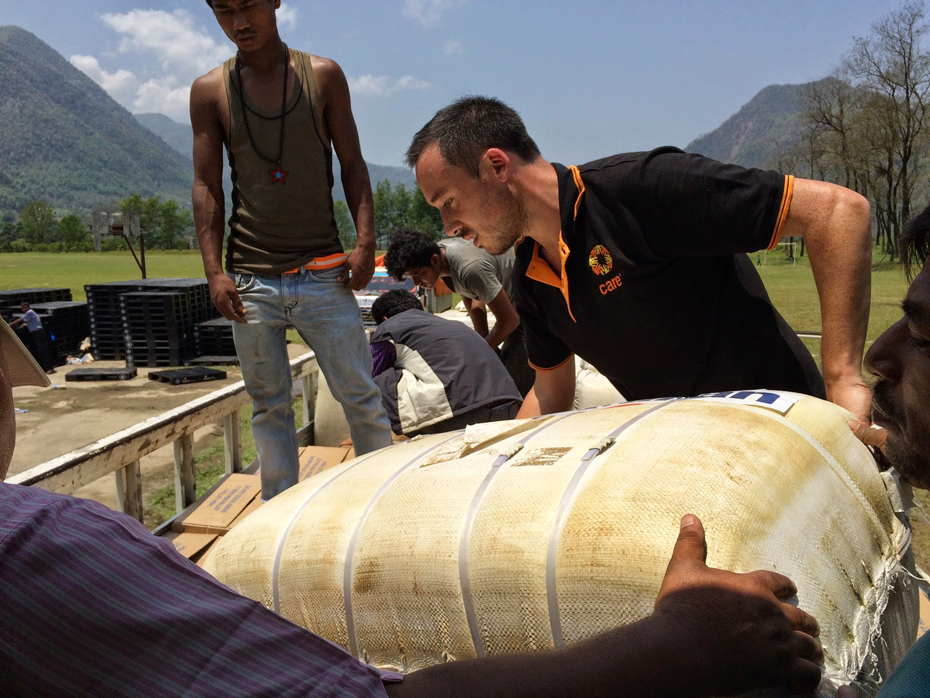 CARE's emergency supplies reach survivors of the Nepal Earthquake
