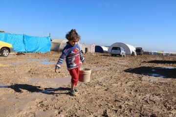 This camp is inhabited by about 350 families from villages and towns in Hama and Idlib. They are in urgent need of food, warm clothes and cash assistance to meet some of their most immediate needs.

	Photo credit: Violet Organization