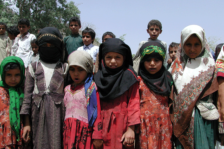 Yemeni children caught up in the world's largest humanitarian crisis.