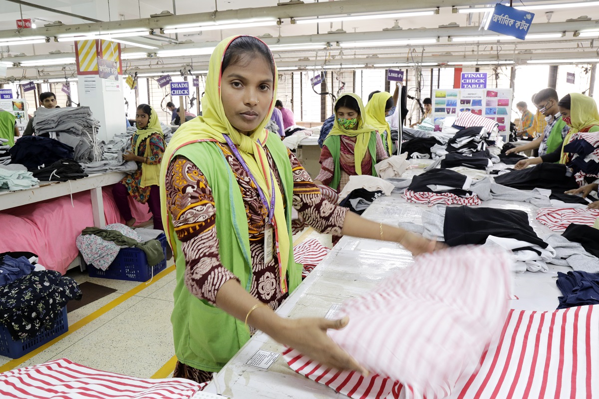 Fiedowshi works in the inspection section at the DBL factory