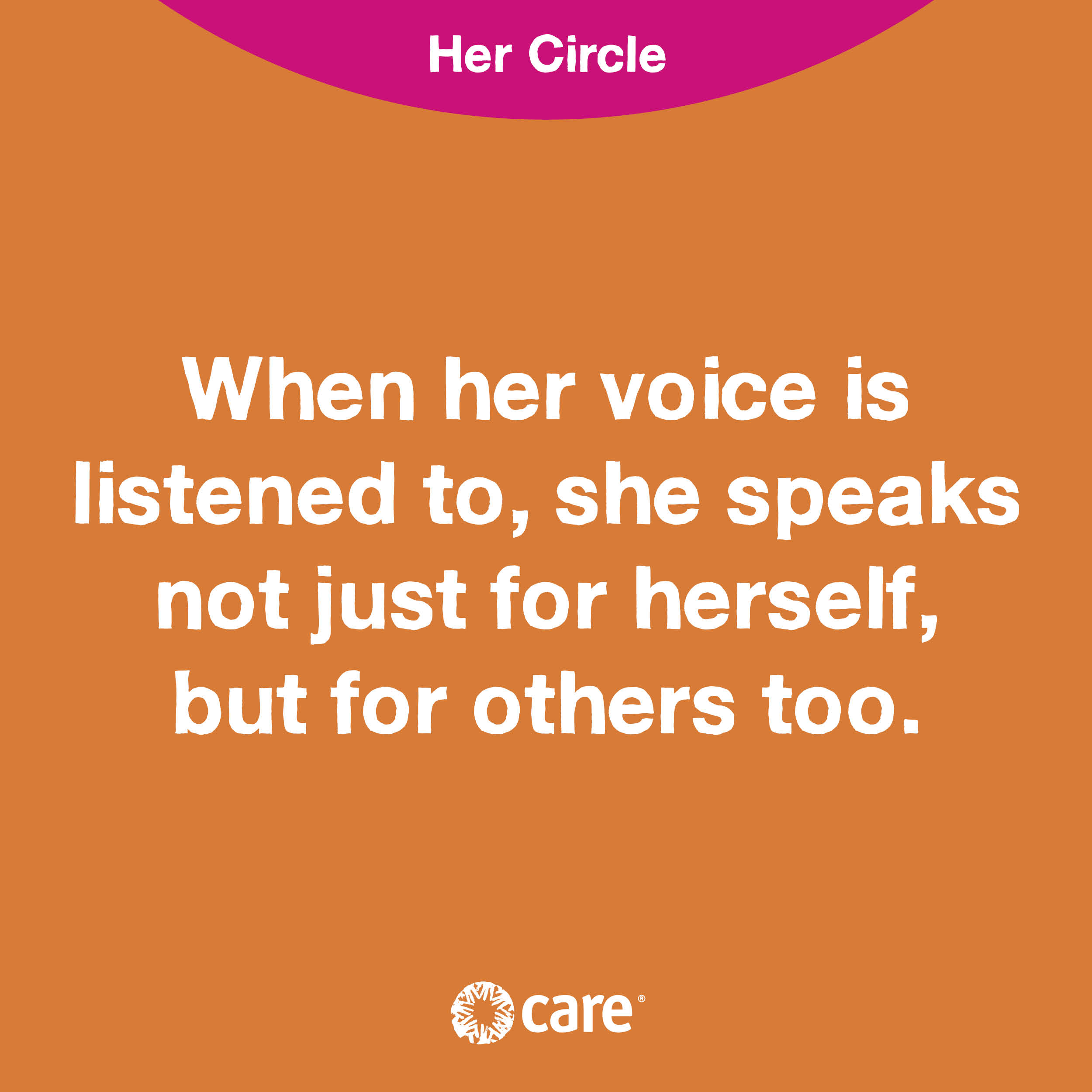 Your Her Circle activity pack, ready to go. - CARE Australia