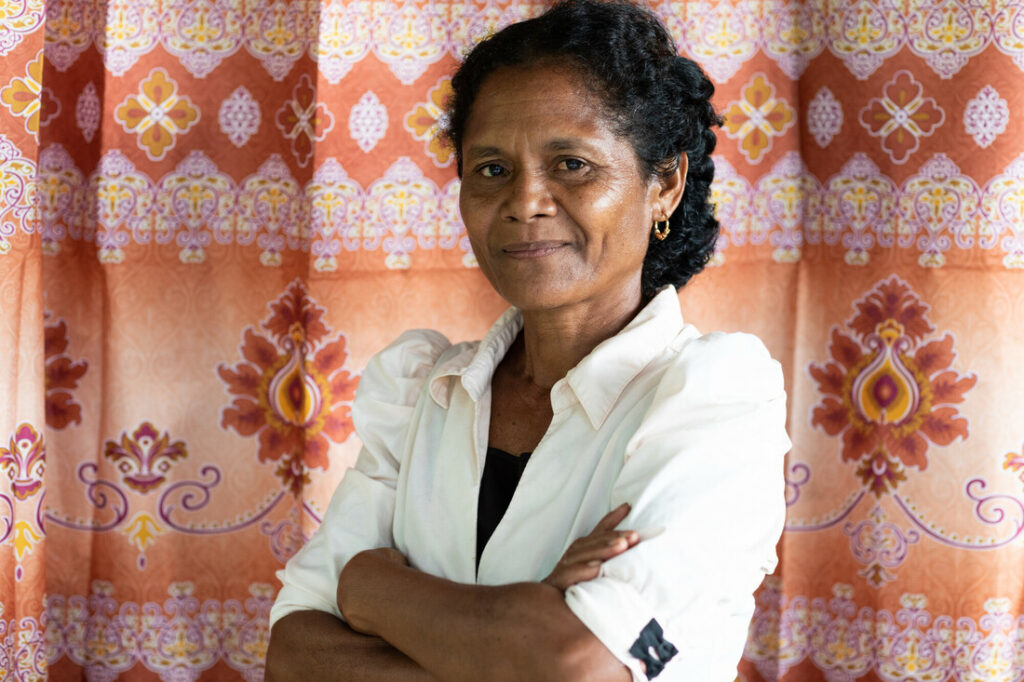 Petronella da Cruz, member of the Suco Management Committee in Viqueque.
