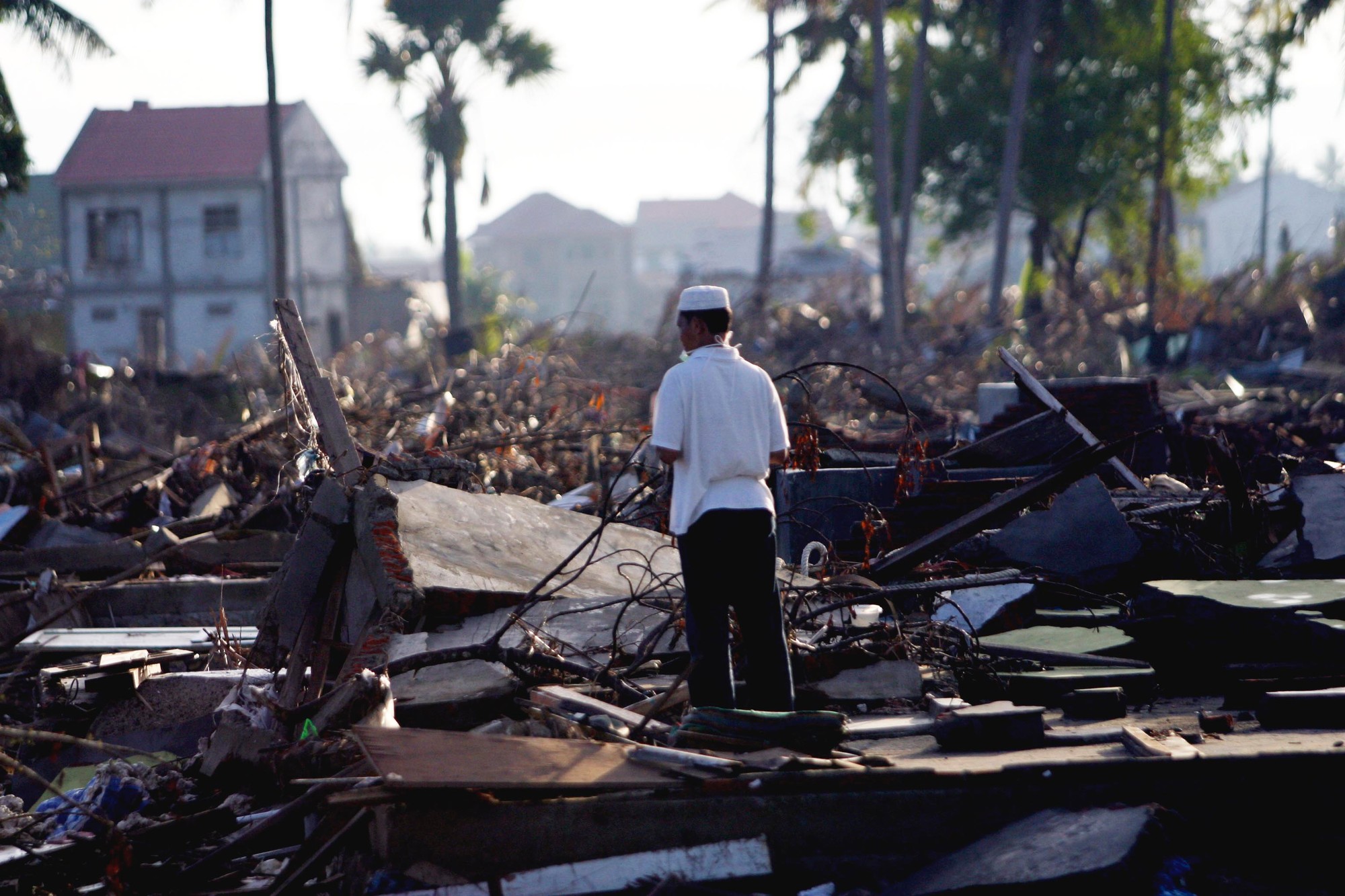 Post Tsunami Scenes in Indonesia, year 2005